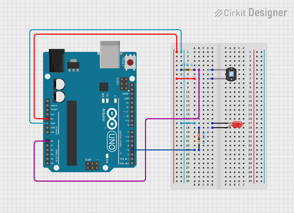 Image of Led_sensoreLuce: A project utilizing Photodiode in a practical application