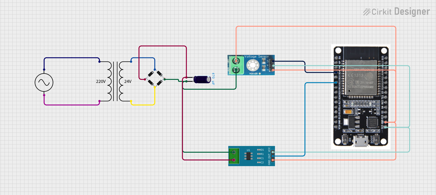 Image of Sustainability: A project utilizing Voltage Sensor DC 25V in a practical application