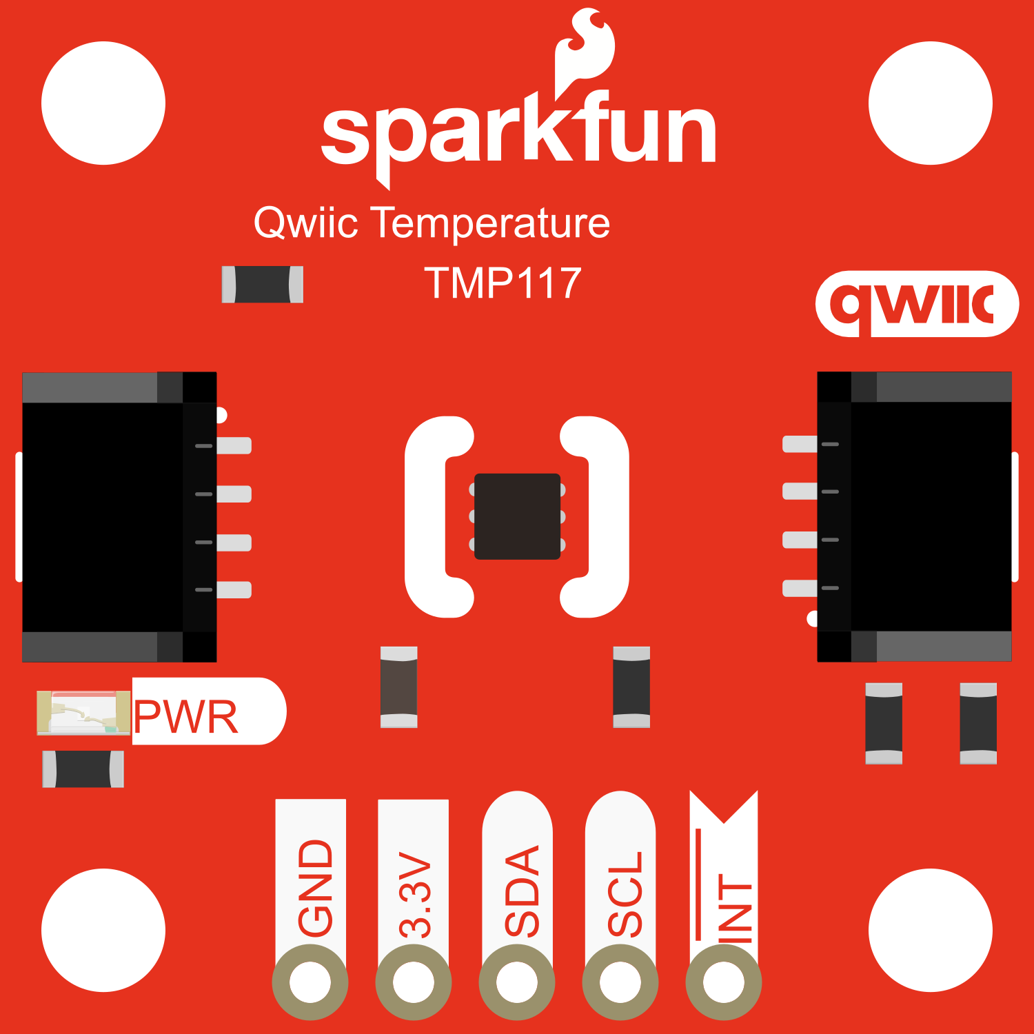 Image of SparkFun High Precision Temperature Sensor - TMP117 (Qwiic)