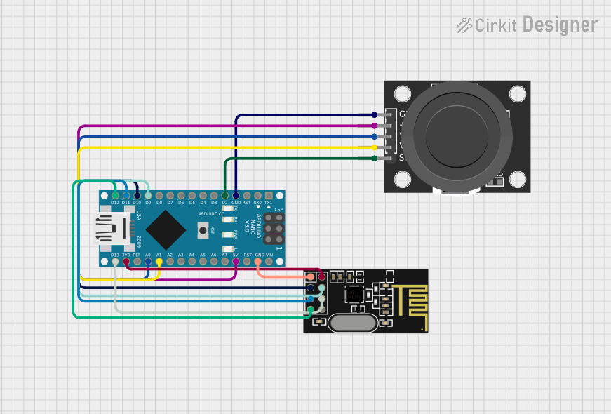 Image of Joystick/Transmitter: A project utilizing KY-024 in a practical application