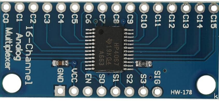 Image of 16 channel analog multiplexer bob