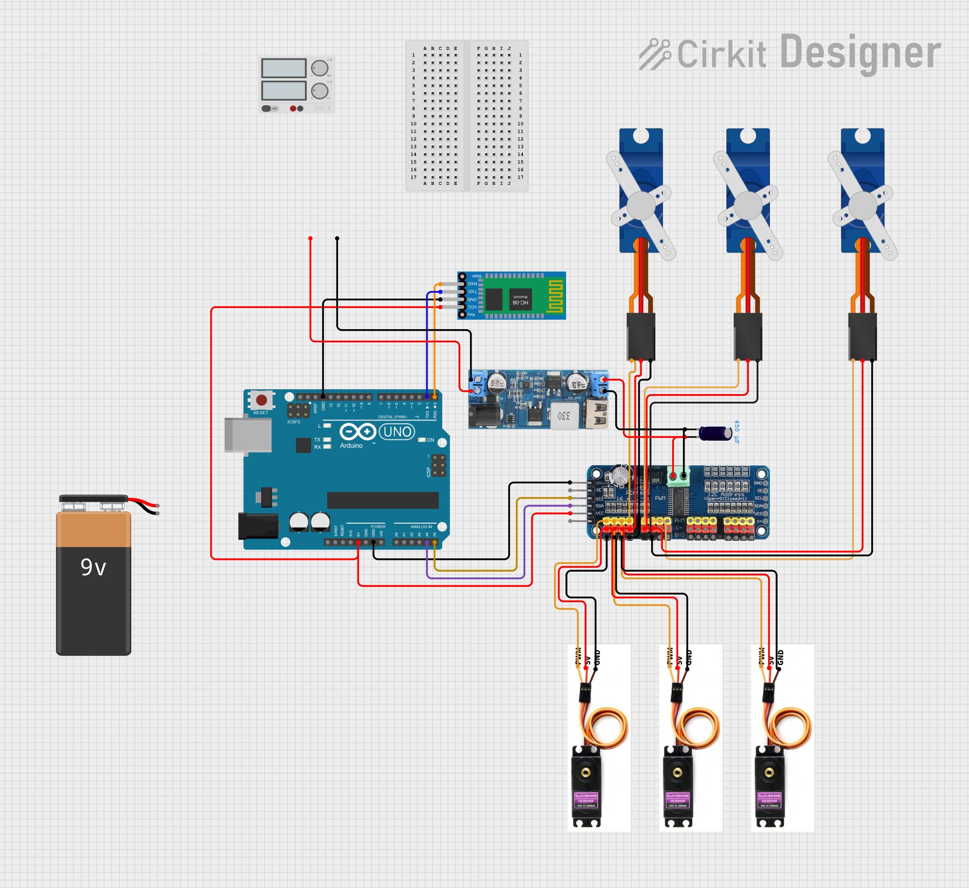 Image of Grue: A project utilizing Servo Motor MG996R in a practical application