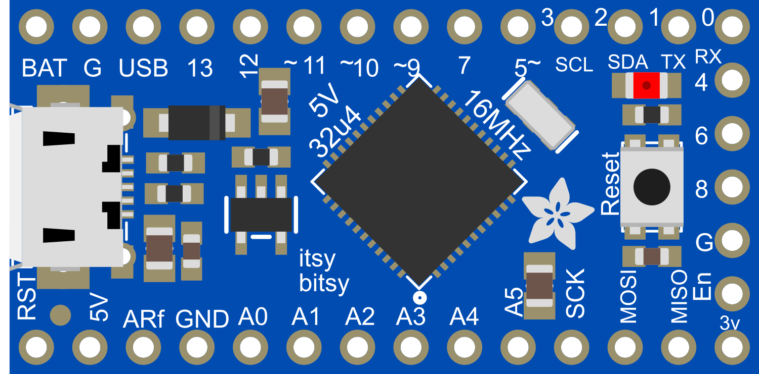 Image of Itsy Bitsy 32u4 5V @ 16MHz