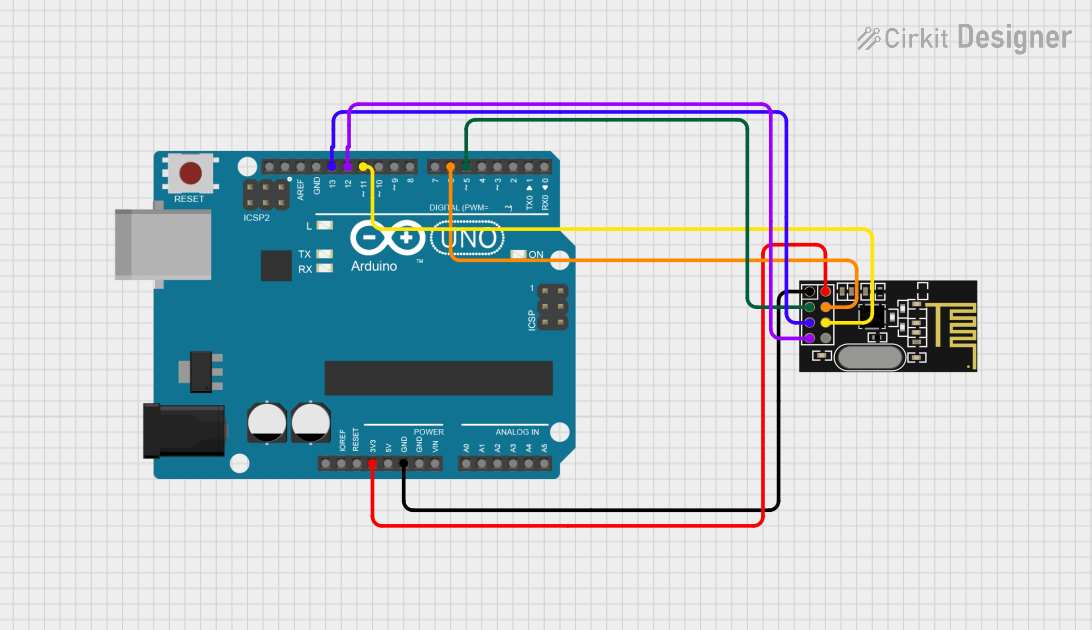 Image of Nrf checker: A project utilizing NRF24L01 in a practical application