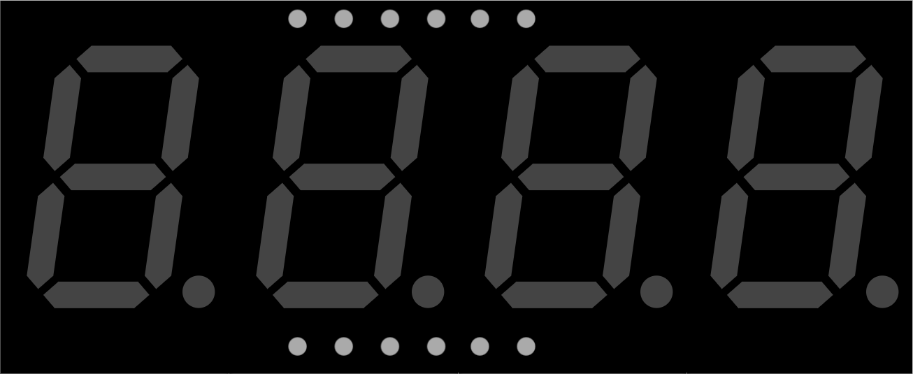 Image of 4 Digit Seven Segment Display (Simulator)