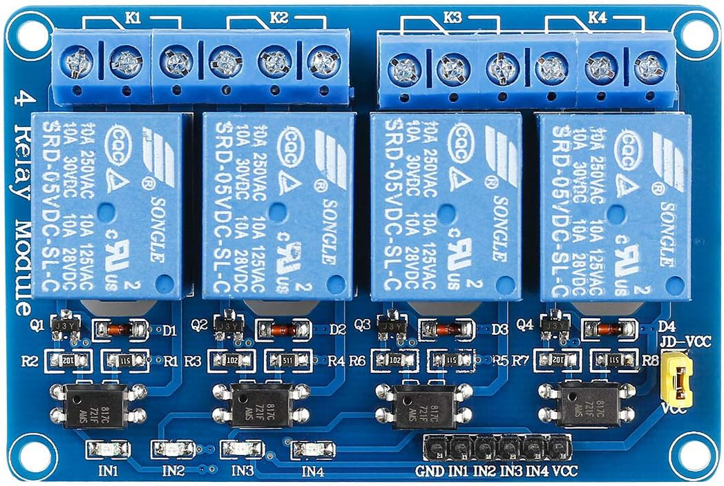 Image of 5V 4 Channels Relay Module