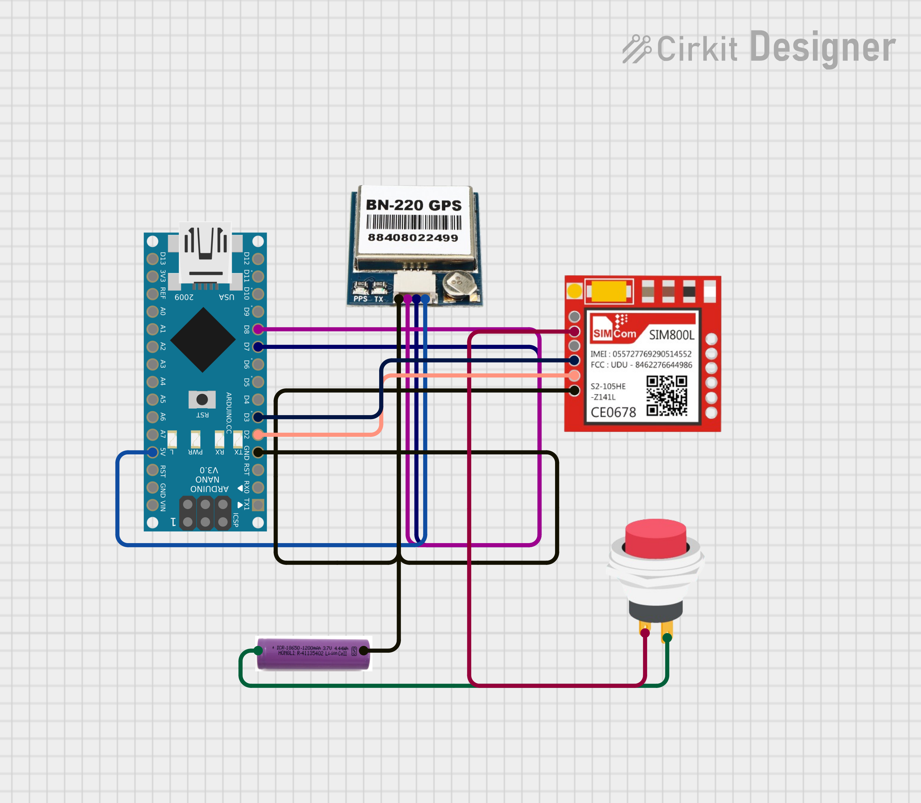 How to Use BN- 220 GPS: Pinouts, Specs, and Examples | Cirkit Designer