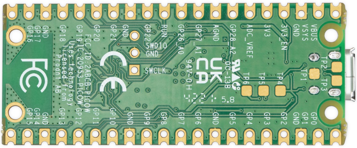 Image of Raspberry Pi Pico W 2040 - front side