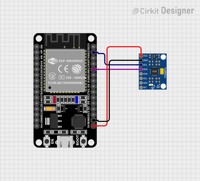 Image of ESP MPU6050 accelerometer: A project utilizing InvenSense MPU6050 in a practical application