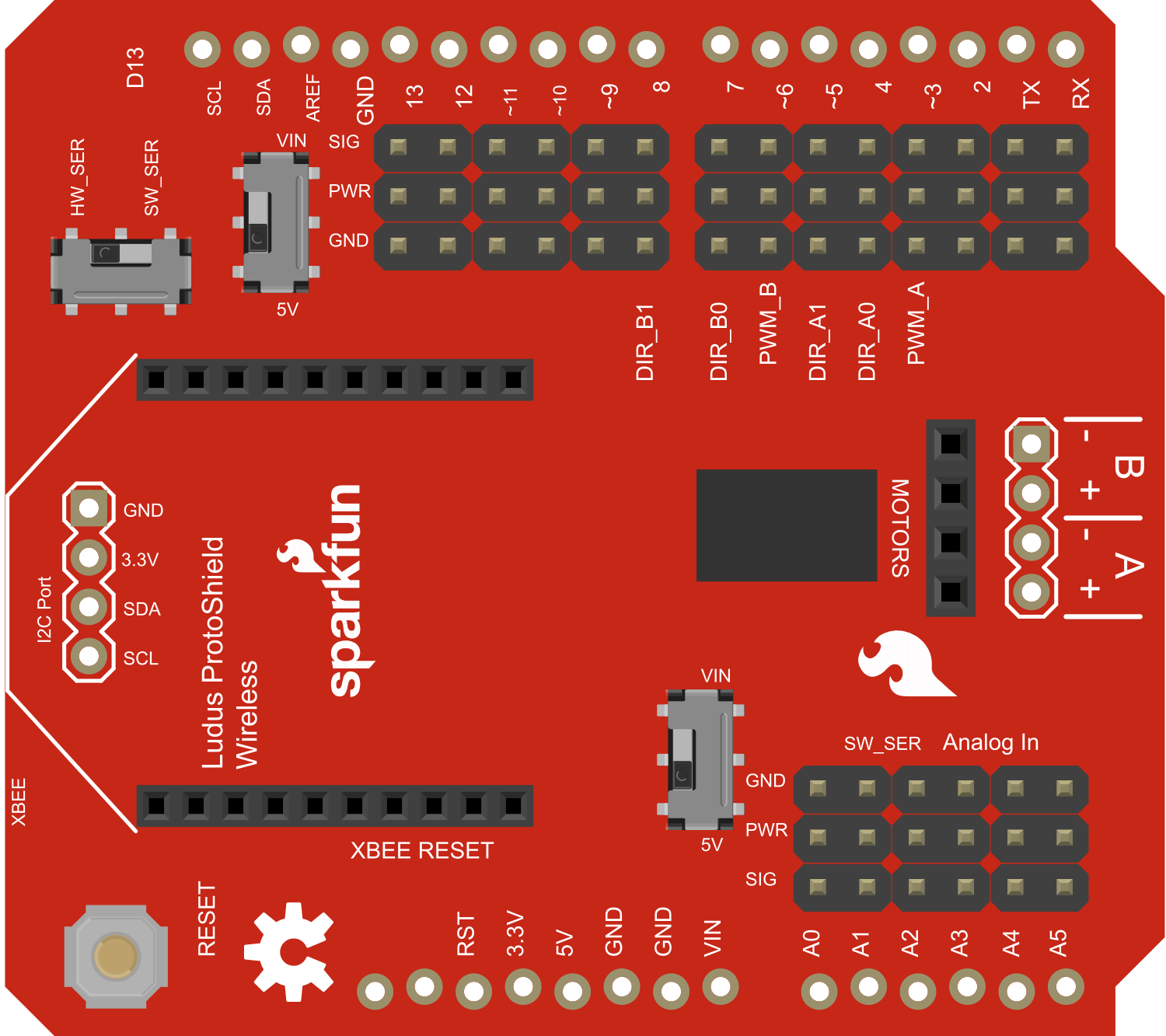 Image of Ludus ProtoShield Wireless