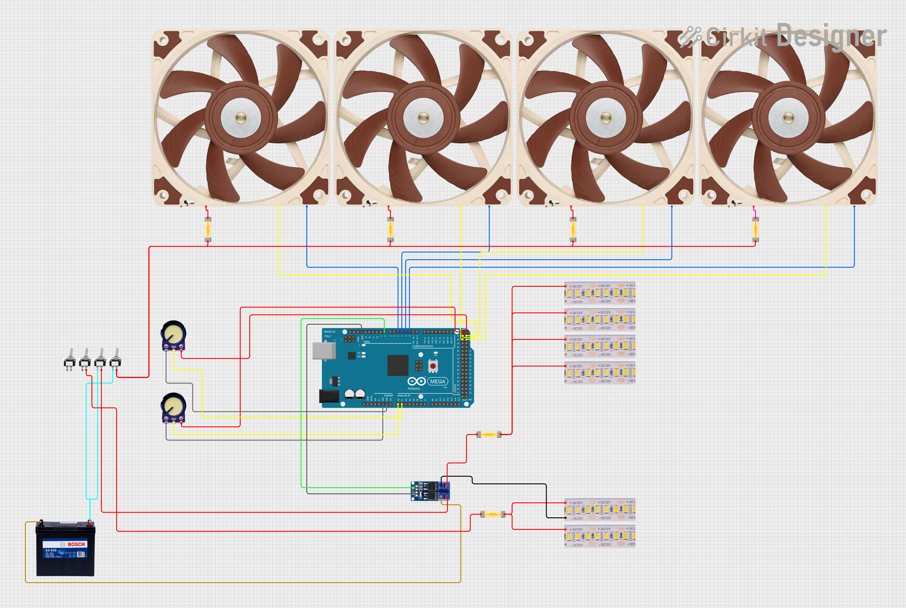 Image of Spray Booth Electronics: A project utilizing 4 wire PWM fan in a practical application