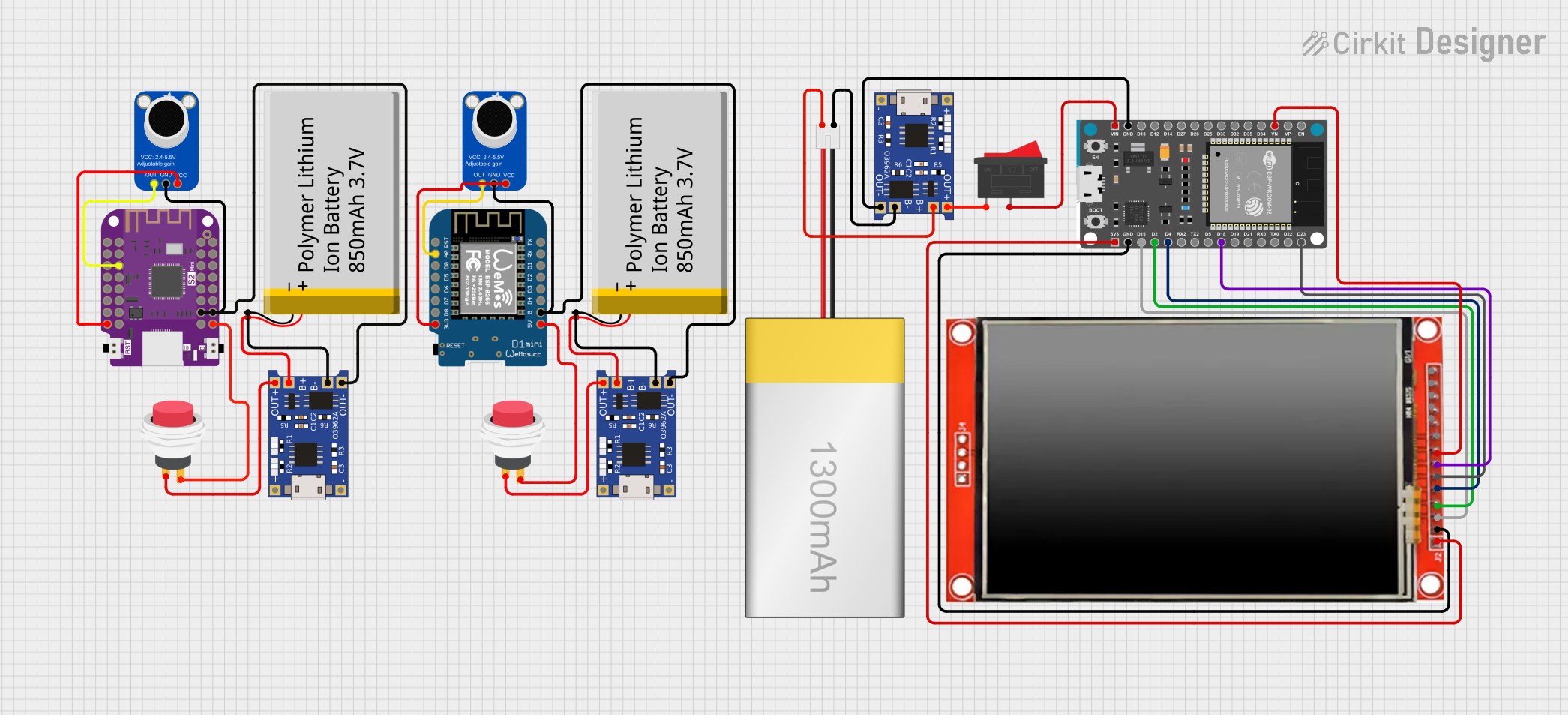 Image of prototype schematic: A project utilizing Adafruit MAX9814 Electret Microphone Amplifier in a practical application