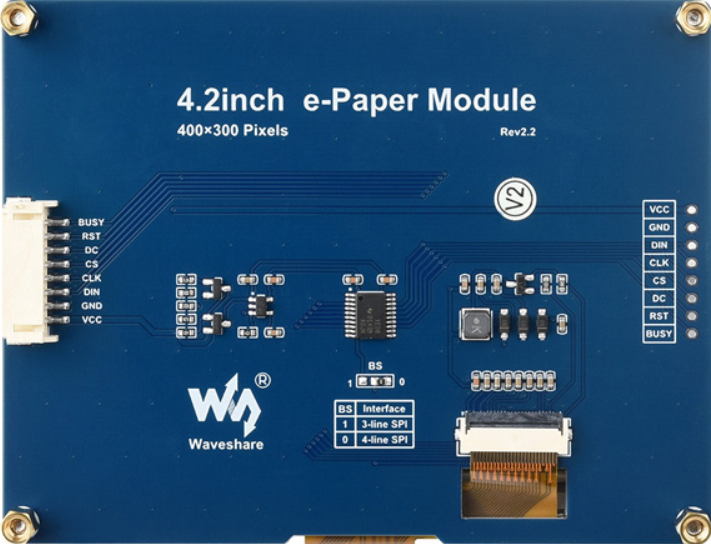 Image of 4.2in 400x600 E-Ink Paper Display Module