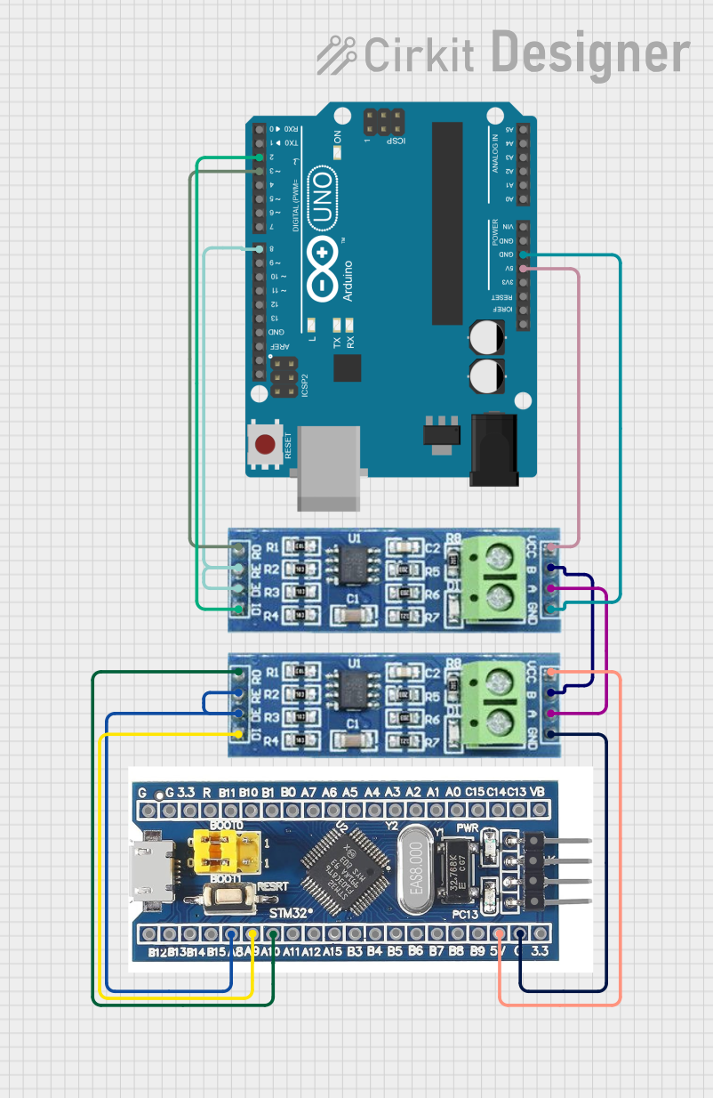 Image of STM to Arduino RS485: A project utilizing SN74HC00_FIAX in a practical application