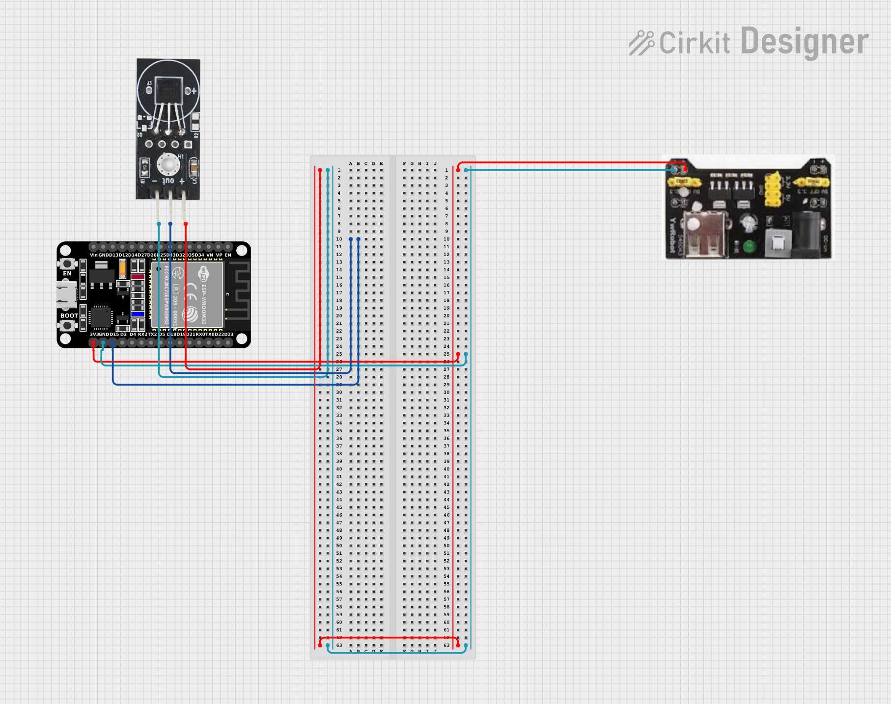 Image of Temparature sensor: A project utilizing DS18B20 Module in a practical application