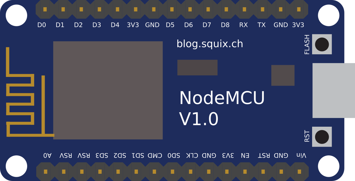 Image of ESP8266 NodeMCU custom size