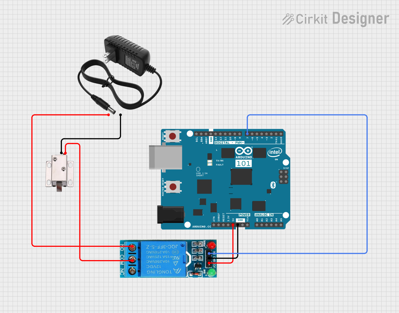 Image of project2: A project utilizing 12V SINGLE CHANNEL RELAY in a practical application