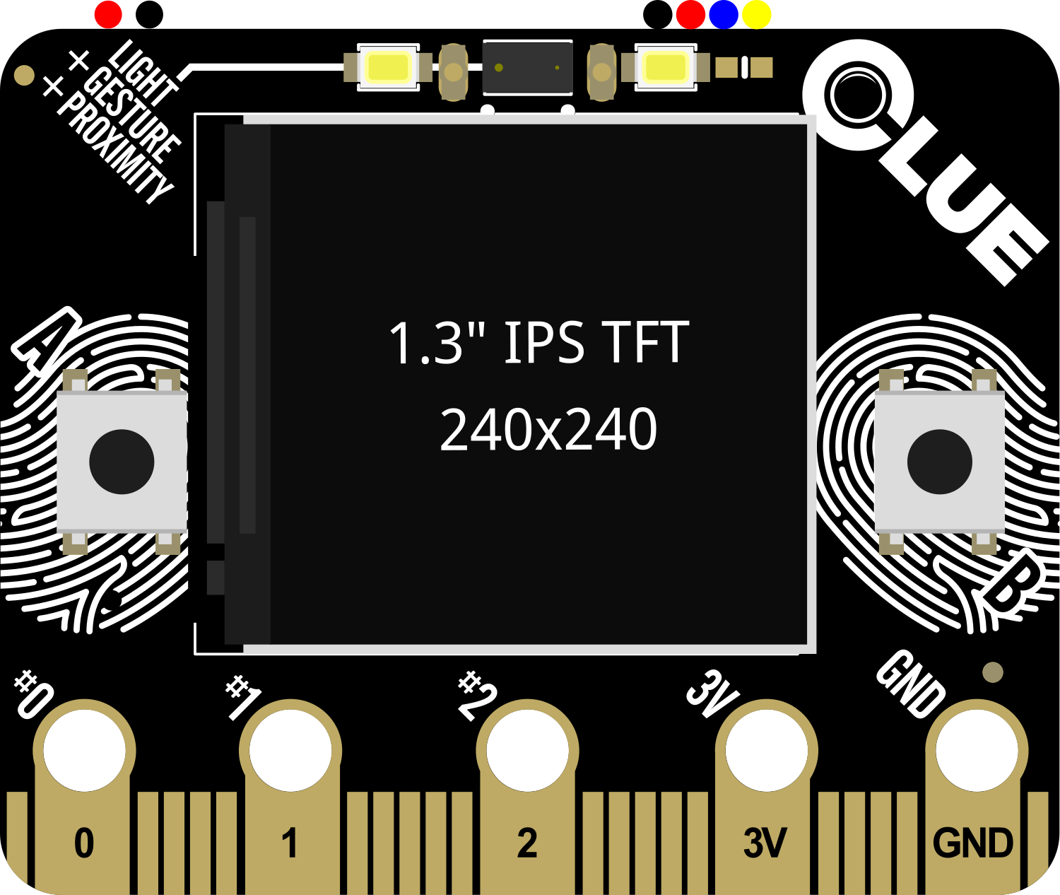 Image of Adafruit nRF52840 CLUE