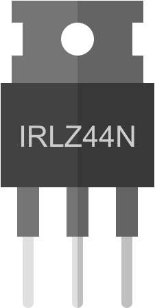 Image of IRLZ44N Mosfet Ic Dip-3 Package