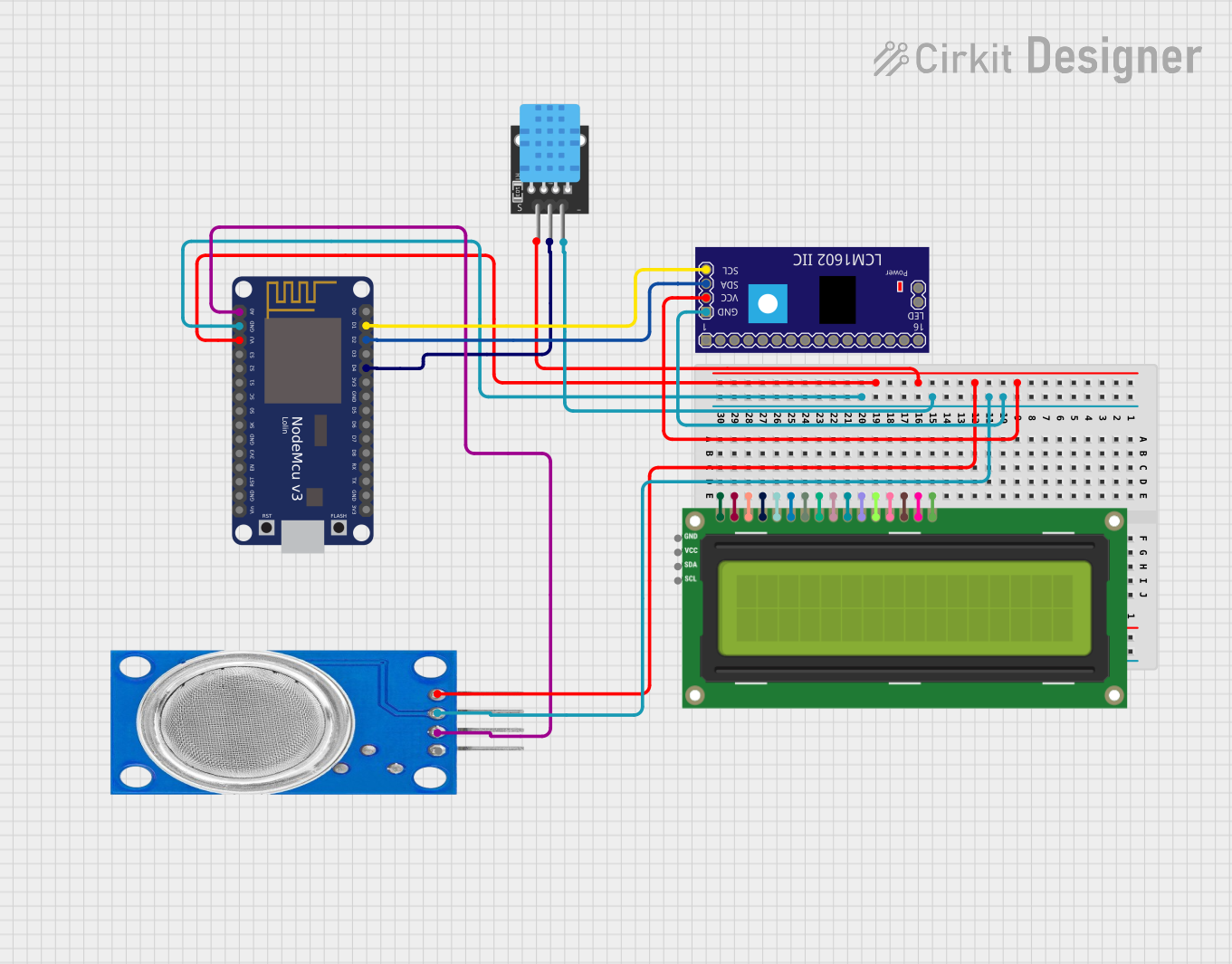 Image of iot project: A project utilizing AM2302 Humidity and Temperature Sensor in a practical application