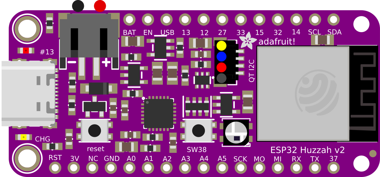 Image of Adafruit ESP32 Feather V2