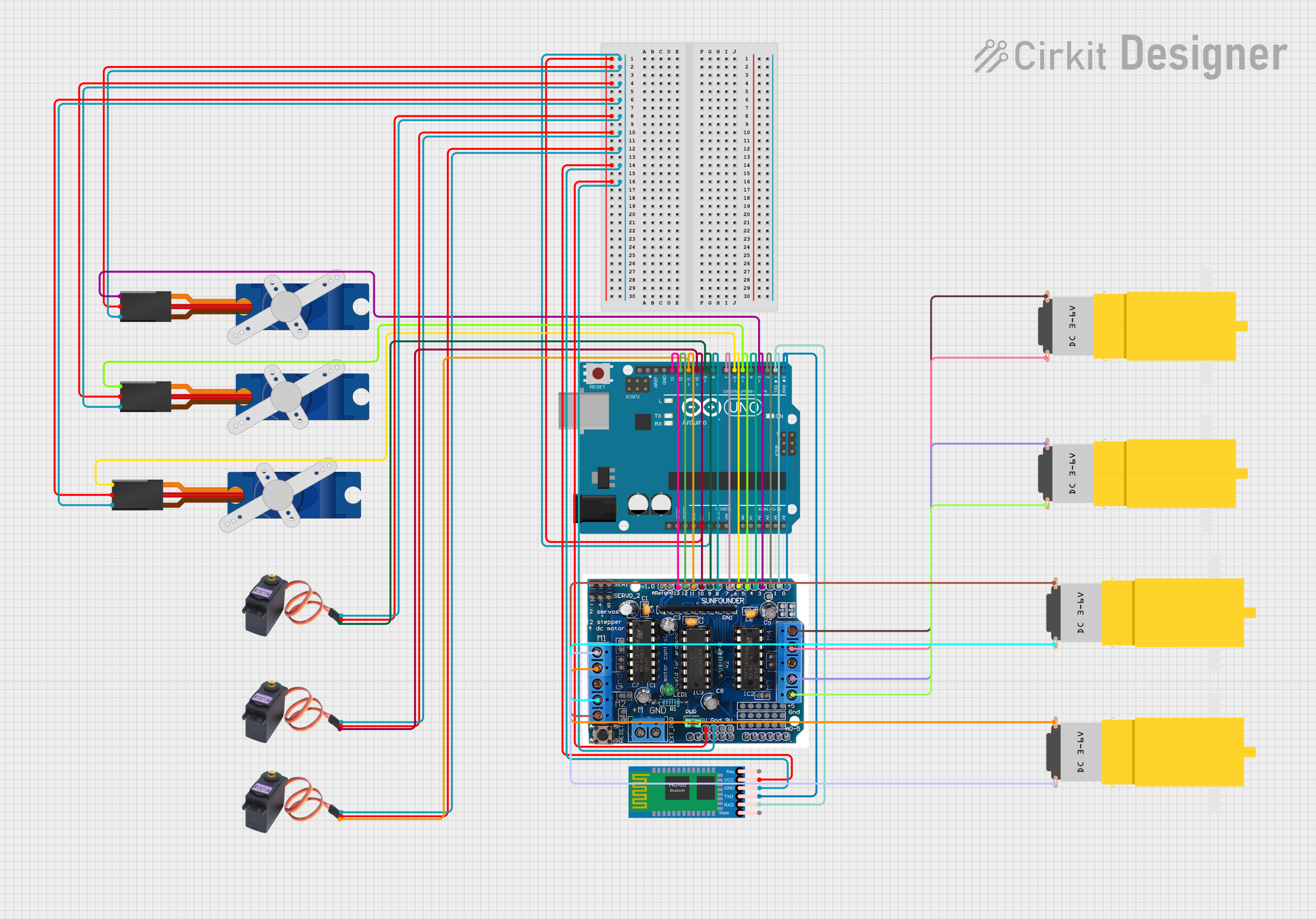 Image of Robotic Arm: A project utilizing Tower Pro MG995 DIGI HI-SPEED Servo Moto in a practical application