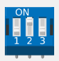 Image of 3 position dip switch