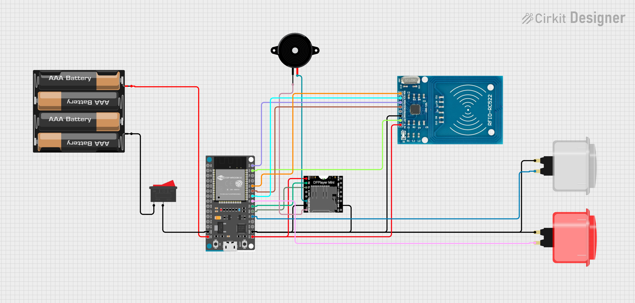 Image of Robot Music Player: A project utilizing ESP-32 DEVKIT-V1 Expansion Board in a practical application