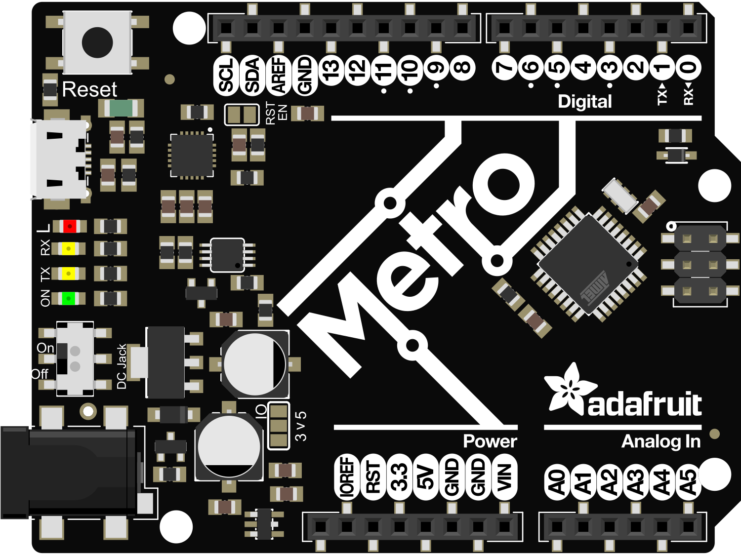 Image of Adafruit Metro with Headers