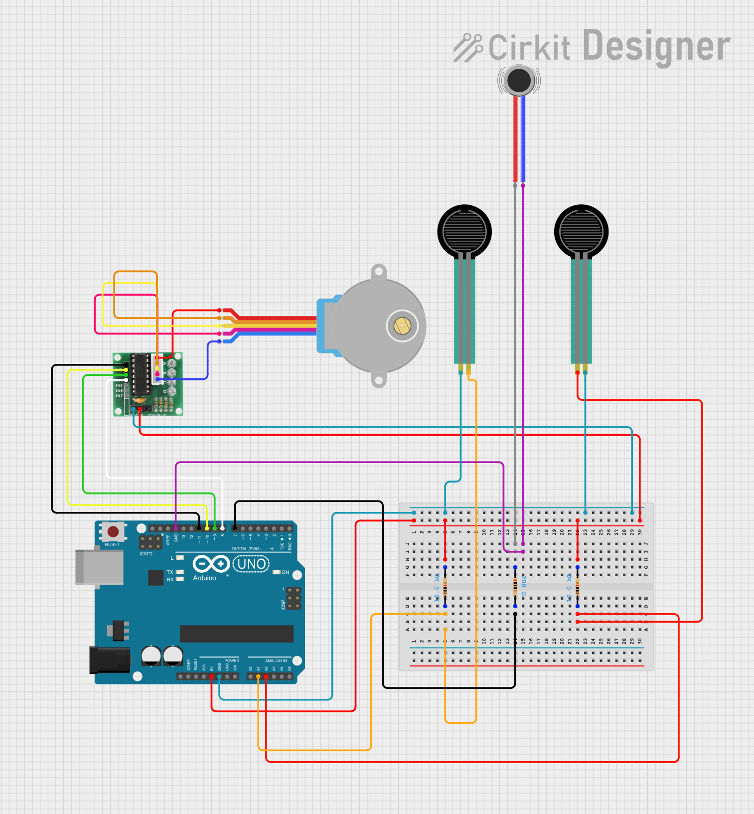 Image of glove: A project utilizing Adafruit Gear-Reduced Stepper Motor (small) in a practical application