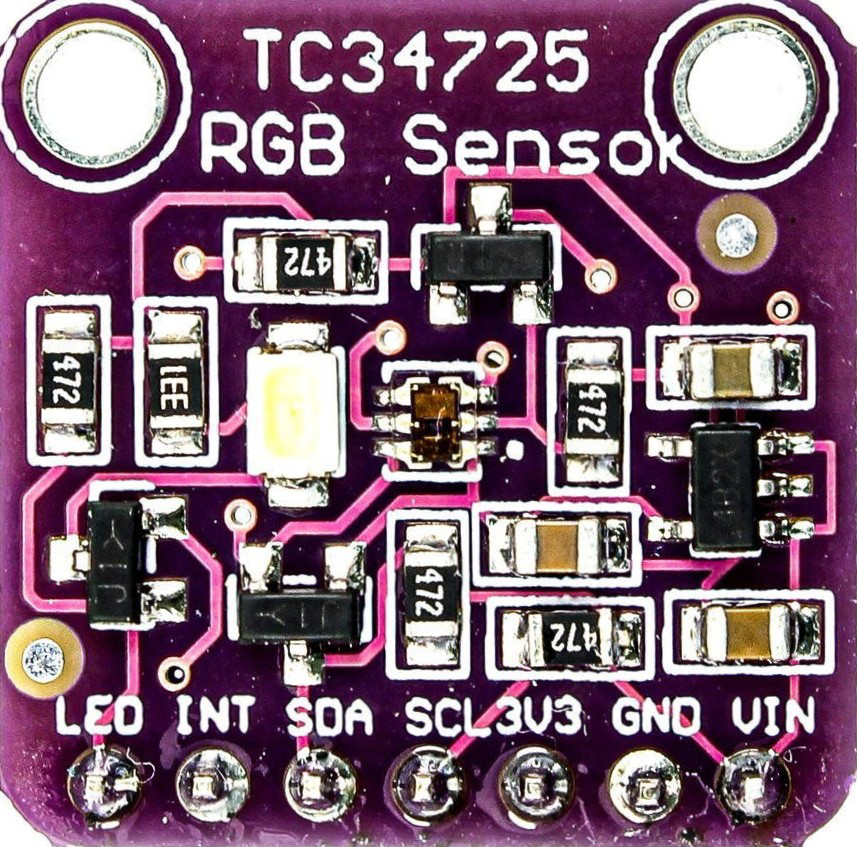 Image of TCS3472 COLOR LIGHT-TO-DIGITAL CONVERTER with IR FILTER