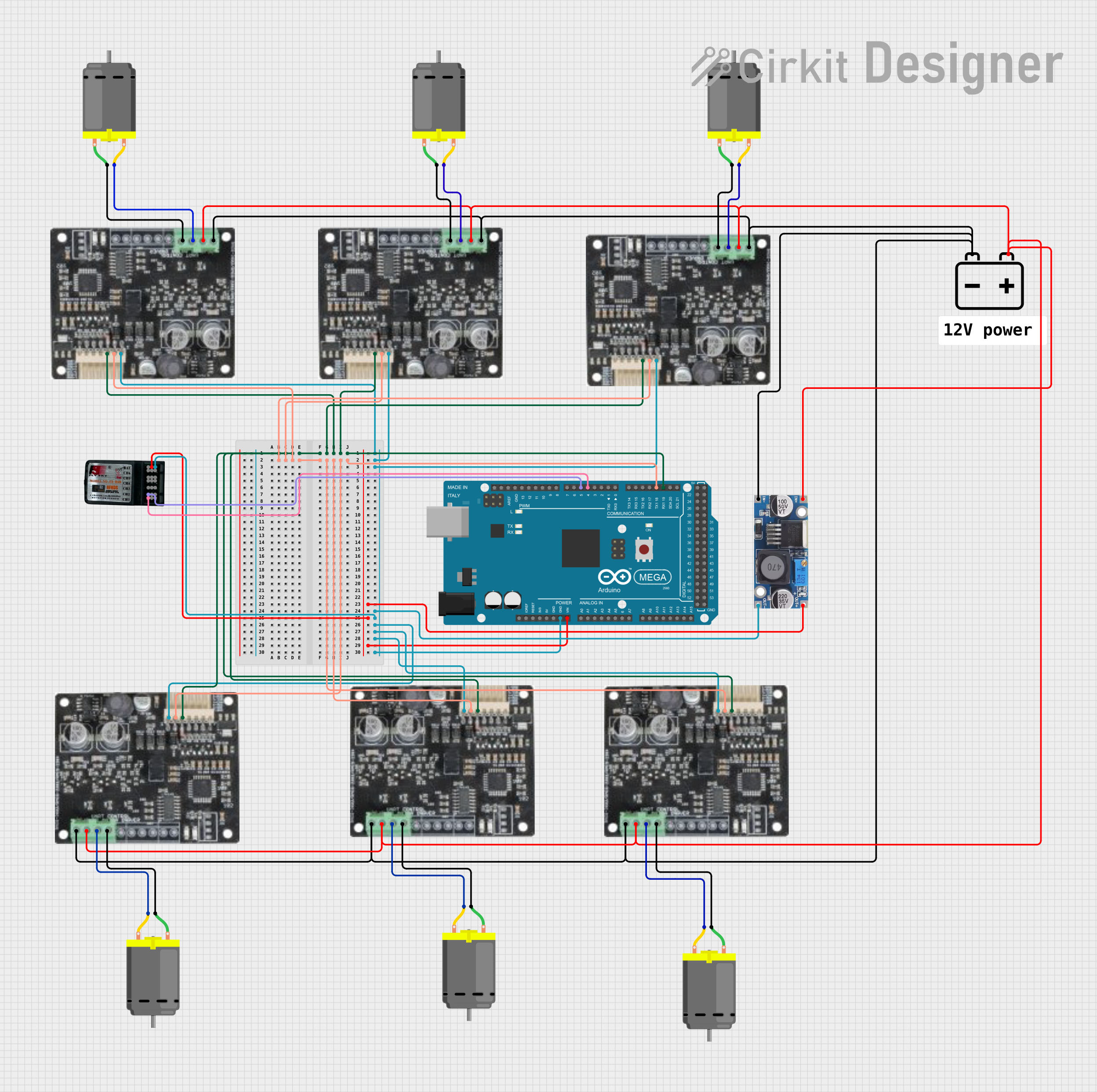 How to Use FS-CT6B Receiver: Pinouts, Specs, and Examples | Cirkit Designer