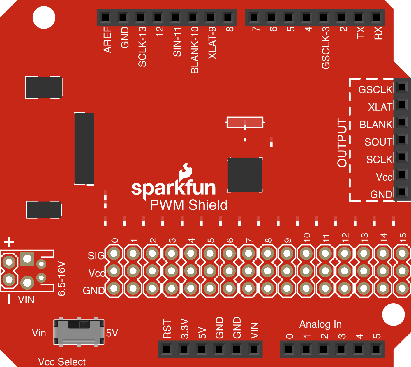 Image of SparkFun PWM Shield