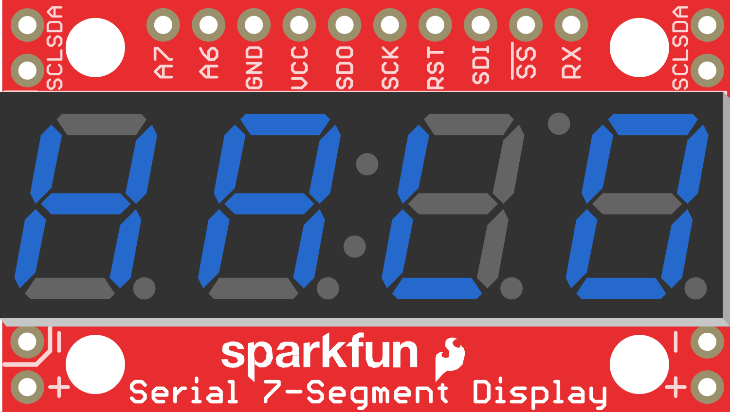 Image of OpenSegment Serial Display - 20mm (Blue)