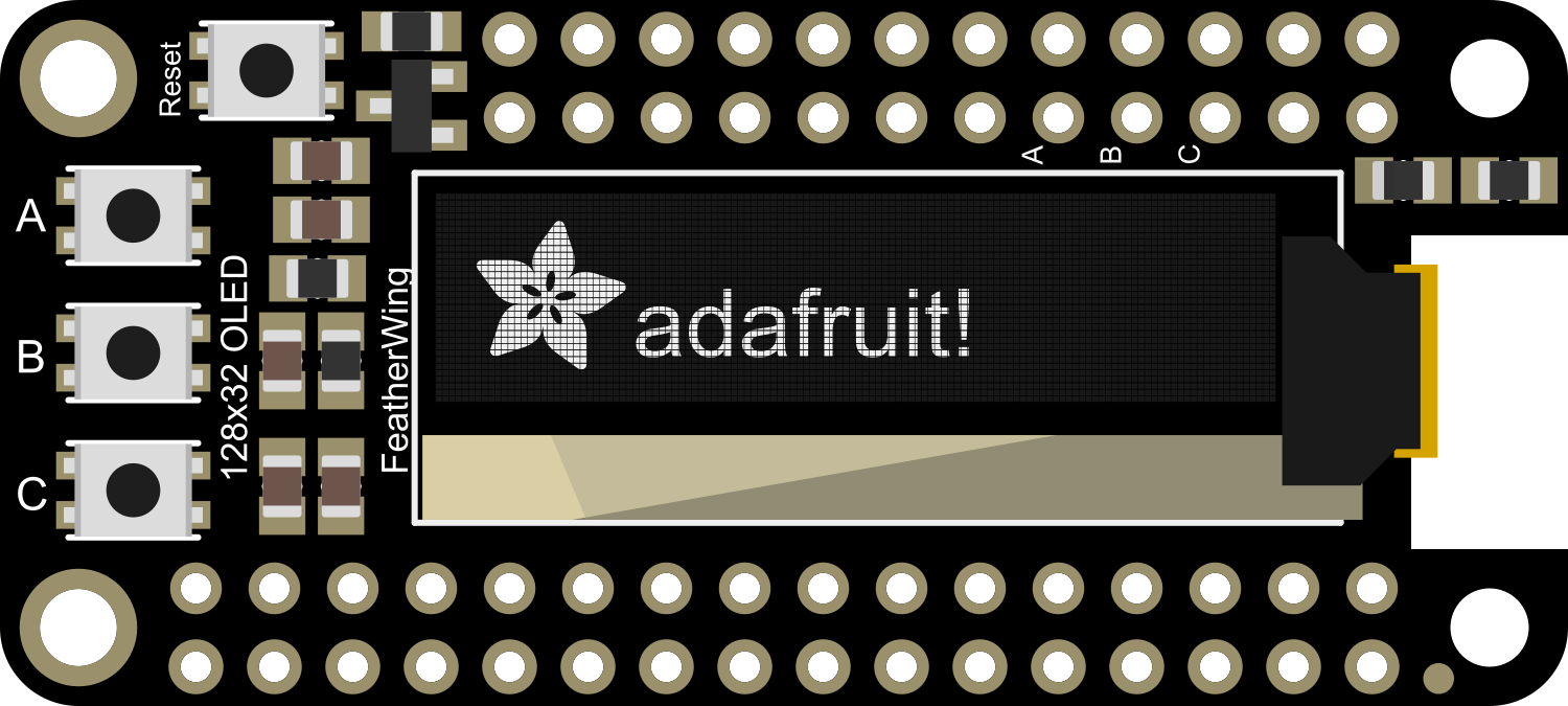 Image of Adafruit OLED FeatherWing