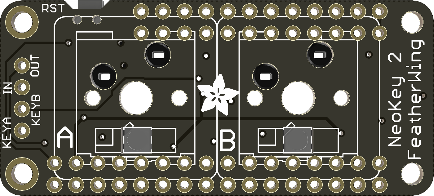 Image of Adafruit NeoKey FeatherWing
