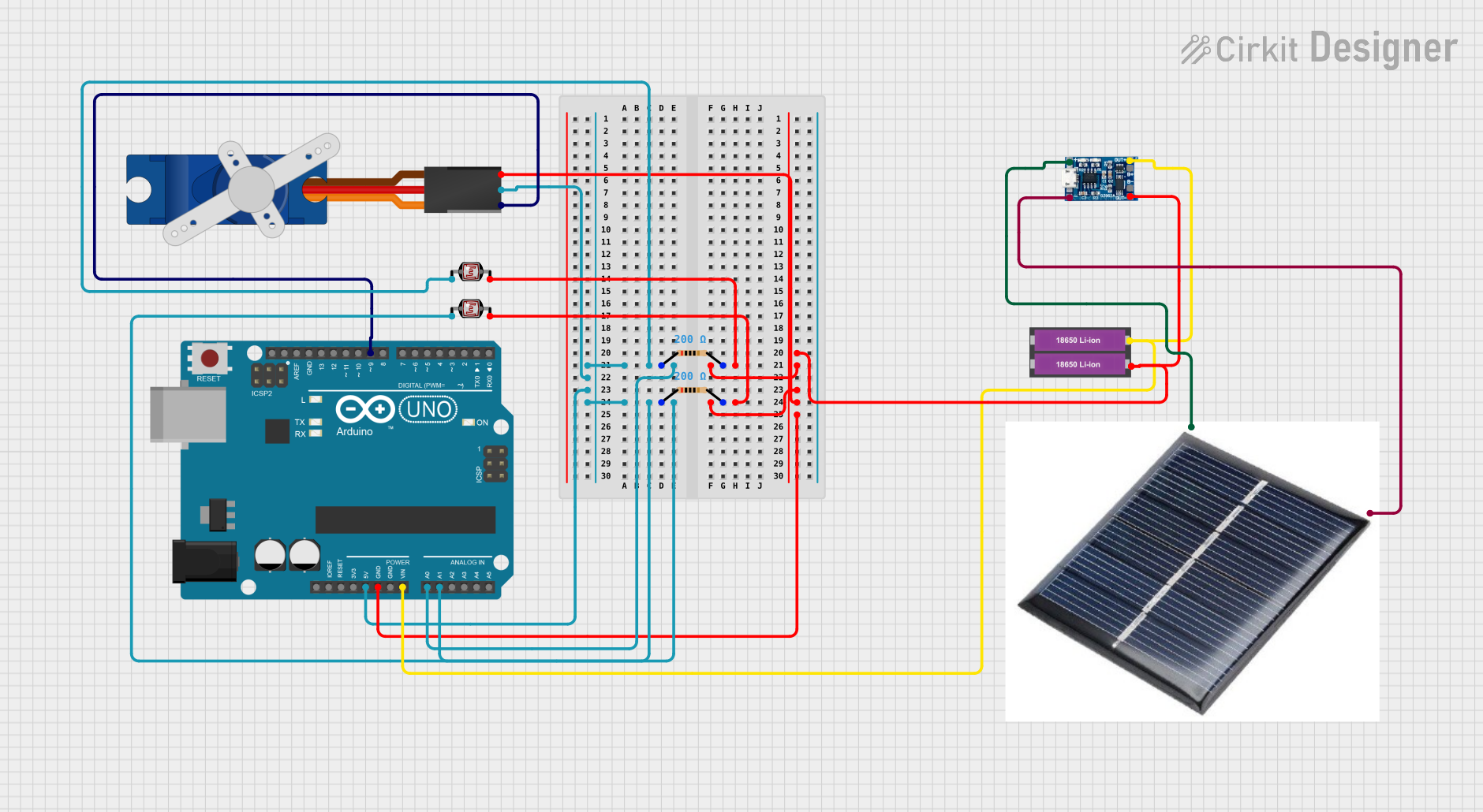 Image of Servo: A project utilizing LM311 in a practical application