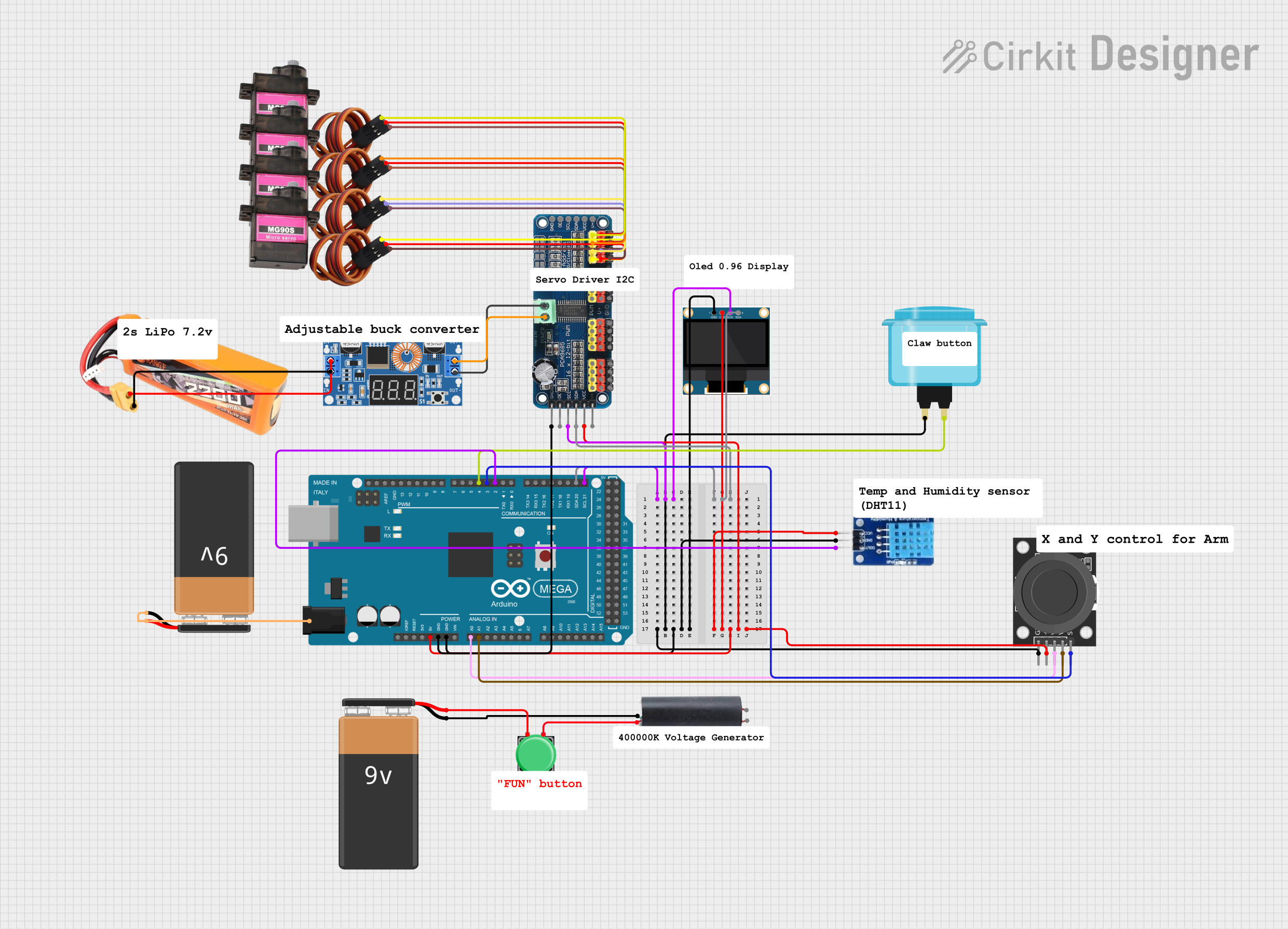 Image of PROTO ARM: A project utilizing Arduino Mega 2560 in a practical application