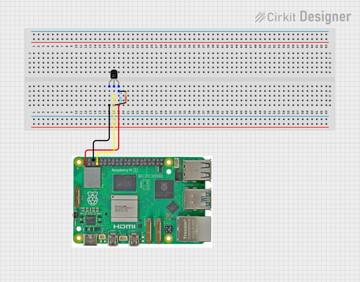 Image of temperature sensor: A project utilizing Adafruit DS2413 1-Wire Two GPIO Controller Breakout in a practical application