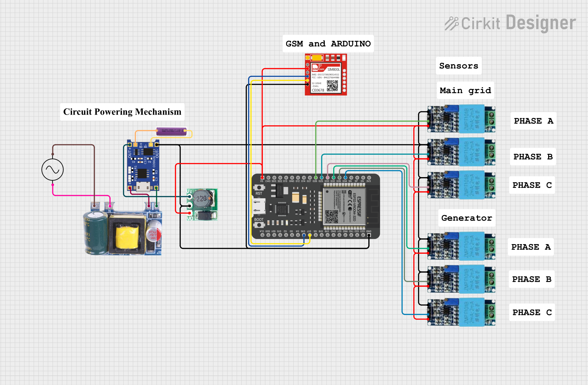 Image of Generator state monitor: A project utilizing V_REG_TPS61040 in a practical application