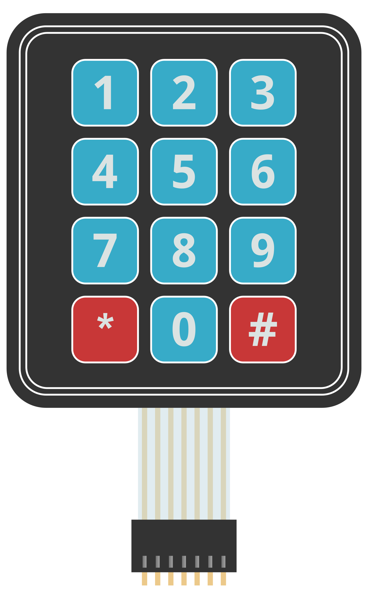 Image of Membrane Matrix Keypad