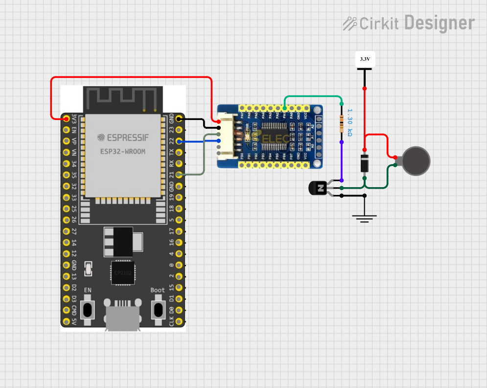 Image of VIBRATYION: A project utilizing ESP 32 Wroom Dev Kit in a practical application