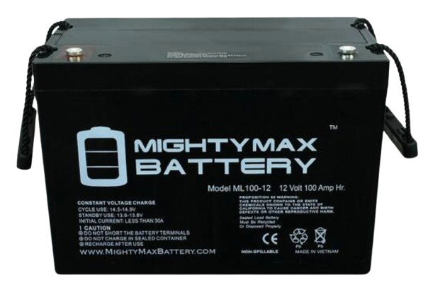 Image of 12V DC lead-acid rechargeable battery