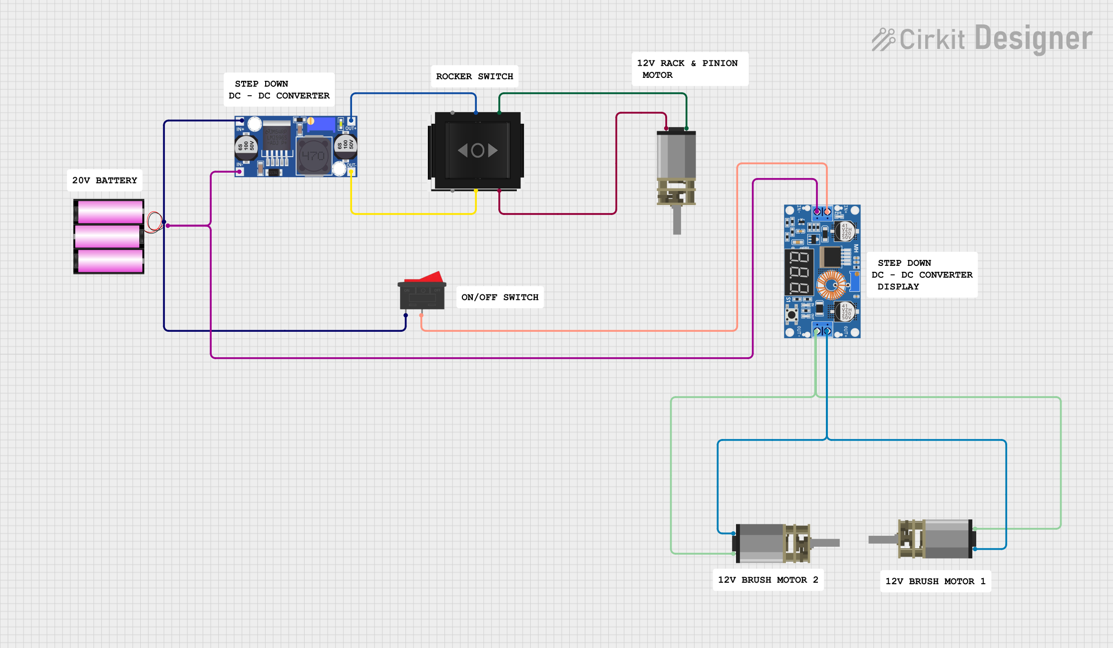 Image of Pencuci Kipas: A project utilizing XL6015 BUST CONVERTOR  in a practical application