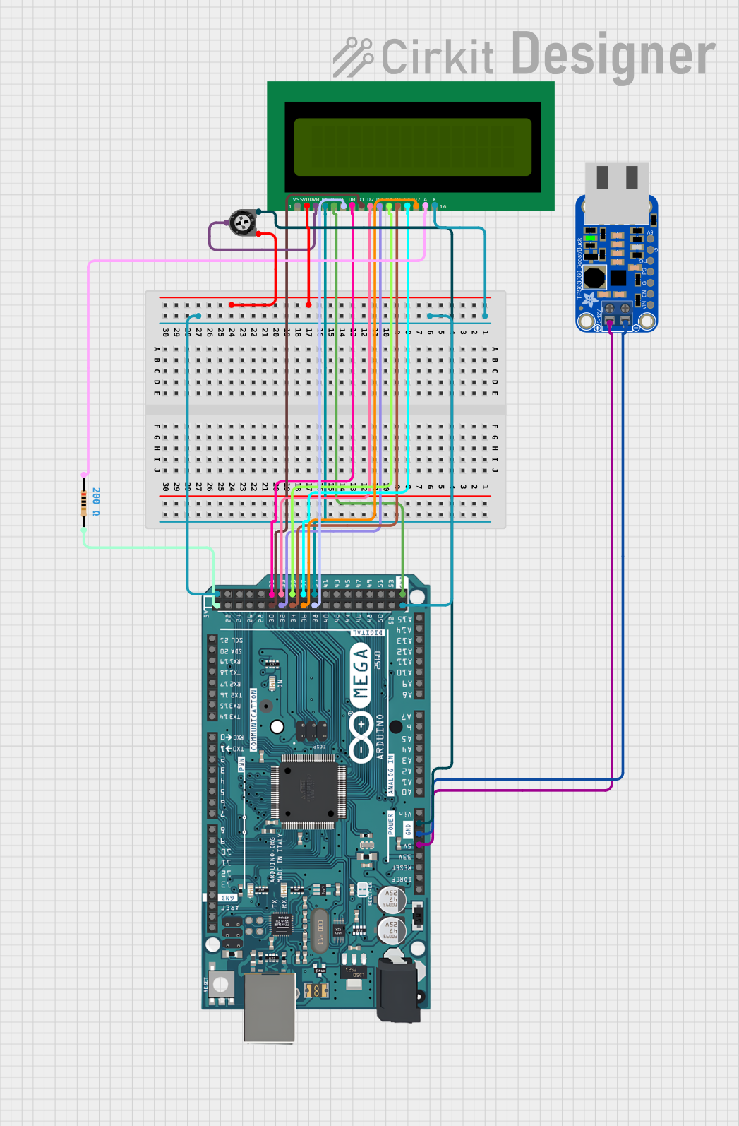 Image of lcd: A project utilizing Atmega 16 in a practical application