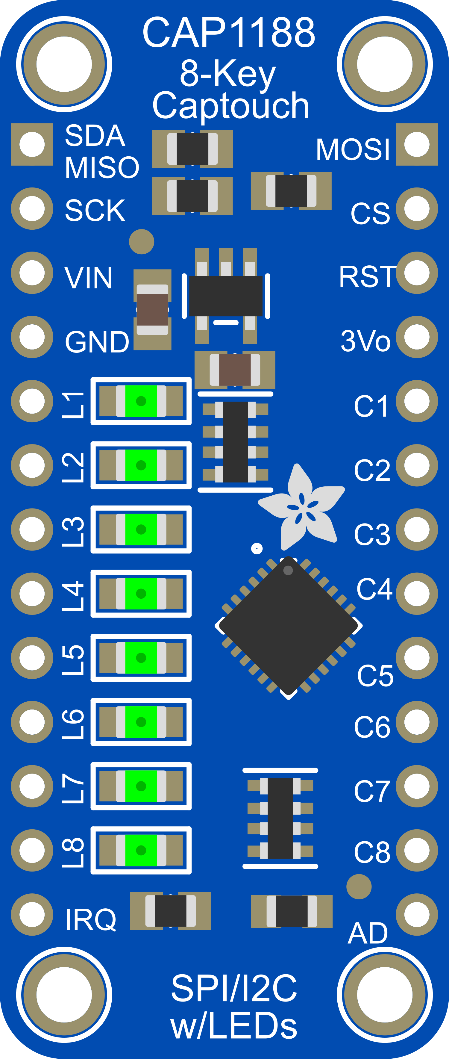 Image of Adafruit CAP1188 - 8-Key Capacitive Touch Sensor Breakout