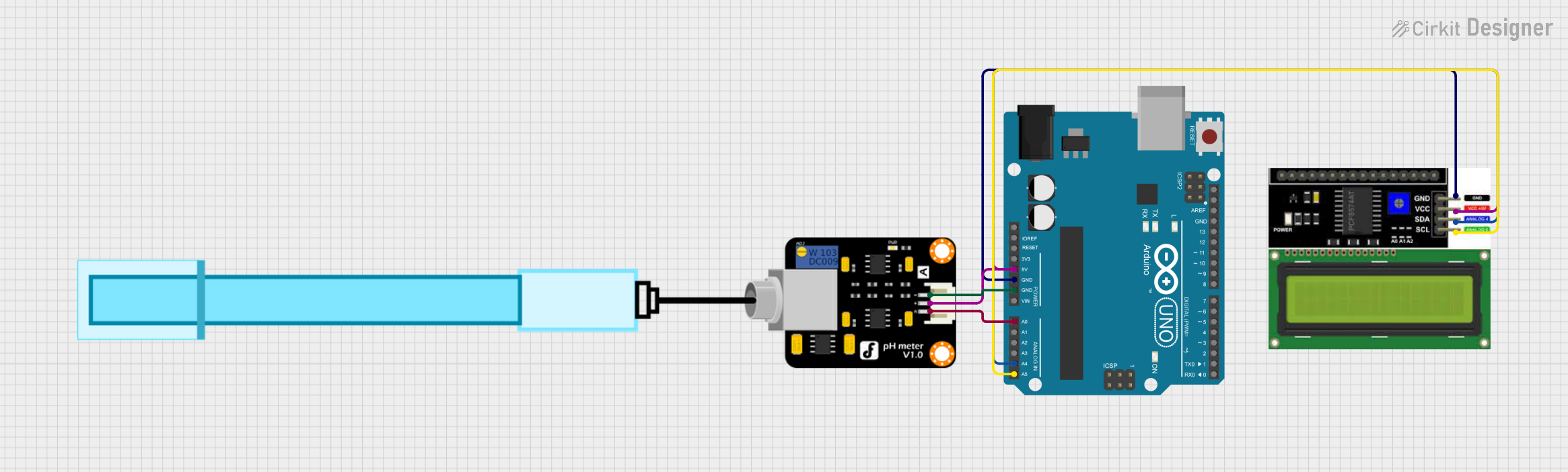 Image of PH SENSOR: A project utilizing pH Meter V1.1 in a practical application