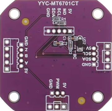 Image of MT6701 magnetic encoder