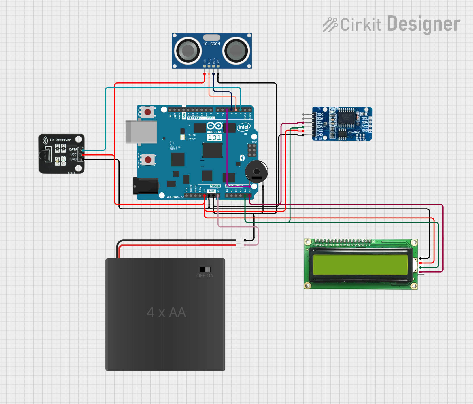 Image of proximity restricted alarm: A project utilizing Timer CN101A in a practical application