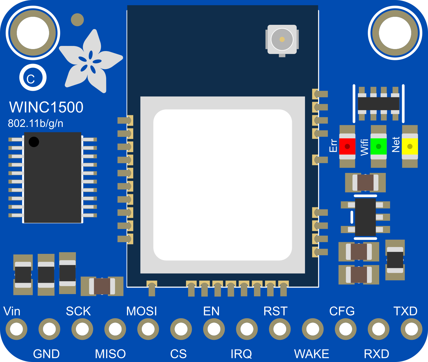 Image of Adafruit WINC1500 uFL Antenna Breakout